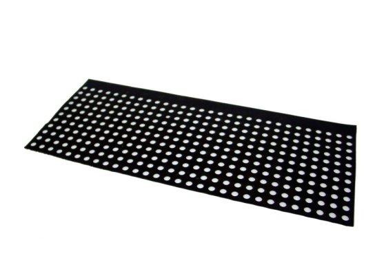 Hole rubber mat with 10mm grid