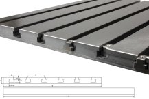 Steel T-slot plate 10040 (finely milled)