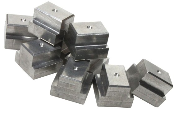 Gussaluminium T-Nutensteine blanko für 10mm Nuten - 10er Pack