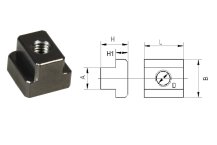 Gussaluminium T-Nutensteine mit M8 Gewinde fr 10mm Nuten...