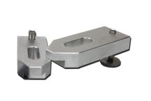 heigth-adjustable cast aluminium clamp M12/14x100x40x20