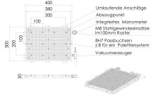 Vacuum table VT4030 RAL-Pro